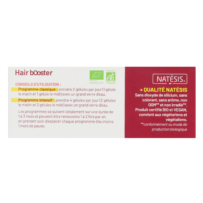 Compléments alimentaires Hair bOoster - Natésis