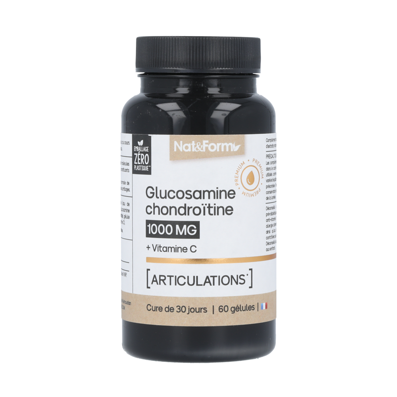 Gélules Glucosamine Chondroïtine - Nat&Form